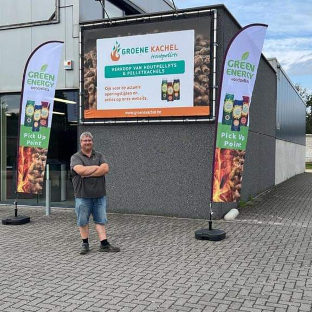 Groene Kachel houtpellets Heusden Zolder